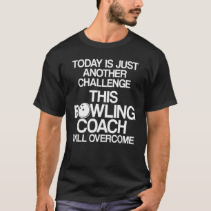 Camiseta Instrutor da Equipe do Jogador de Coach da boliche
