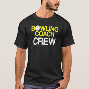 Camiseta Instrutor da Equipe do Jogador de Coach da boliche