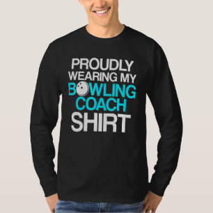 Camiseta Instrutor da Equipe do Jogador de Coach da boliche