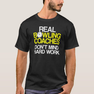 Camiseta Instrutor da Equipe do Jogador de Coach da boliche