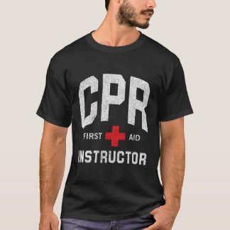 Camiseta Instrutor de Anúncio de Primeiro Auxílio Cpr