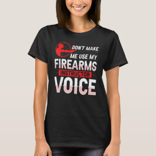 Camiseta Instrutor de Arma de Fogo Tiro Segurança Treinamen
