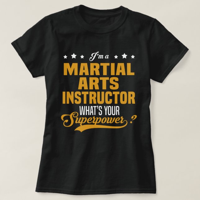 Camiseta Instrutor de Artes Marciais (Frente do Design)