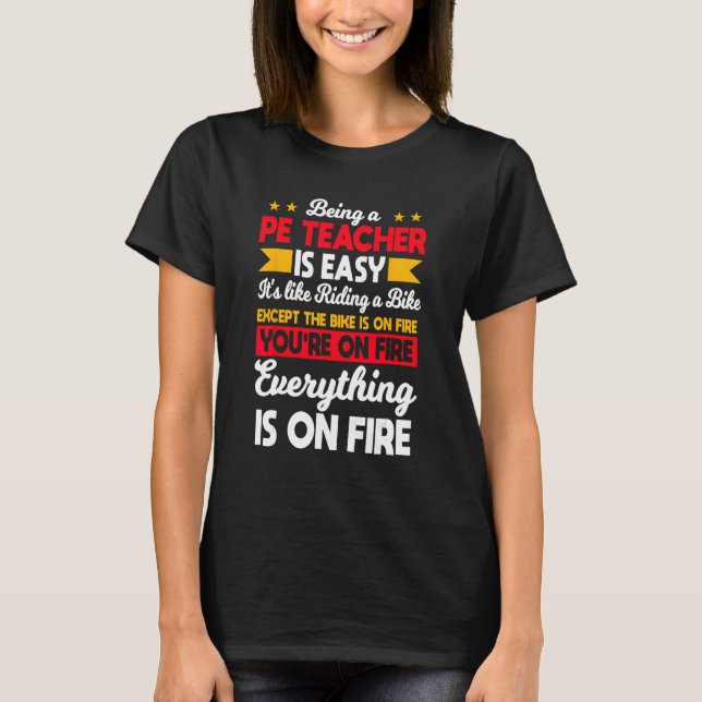 Camiseta Instrutor de Atividade de Educação Física de Profe (Frente)