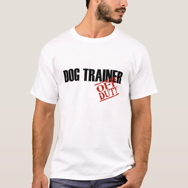 CAMISETA INSTRUTOR DE CÃO FORA DE SERVIÇO (Frente)