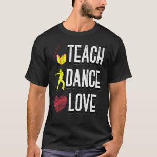 Camiseta Instrutor de dança de coreografia de dança