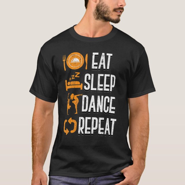 Camiseta Instrutor de dança de coreógrafo Dance Teac (Frente)