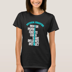 Camiseta Instrutor de educação física do professor do PE