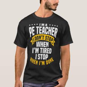 Camiseta Instrutor de educação física do professor do PE En