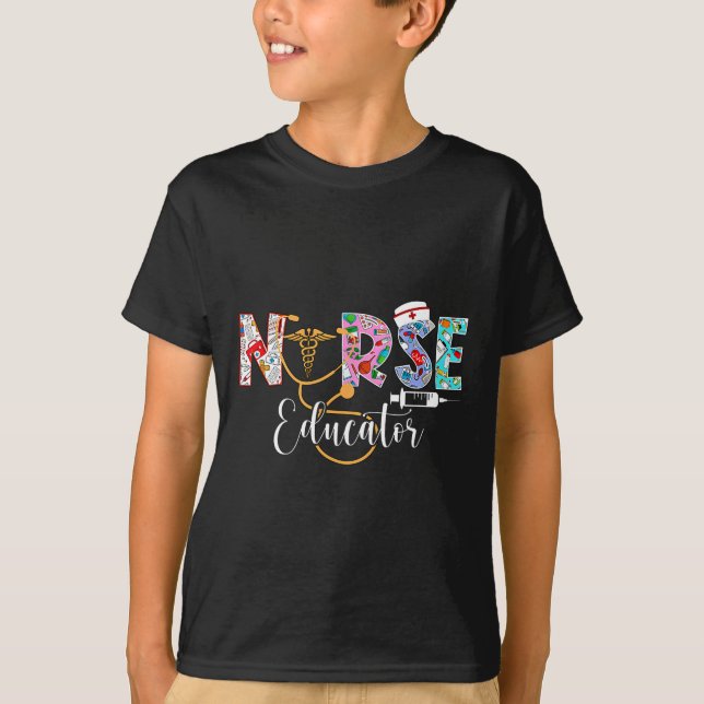 Camiseta Instrutor de Enfermeiro Stethosco (Frente)