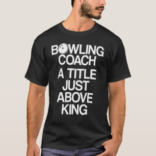 Camiseta Instrutor de Equipe do Jogador de Coach da boliche
