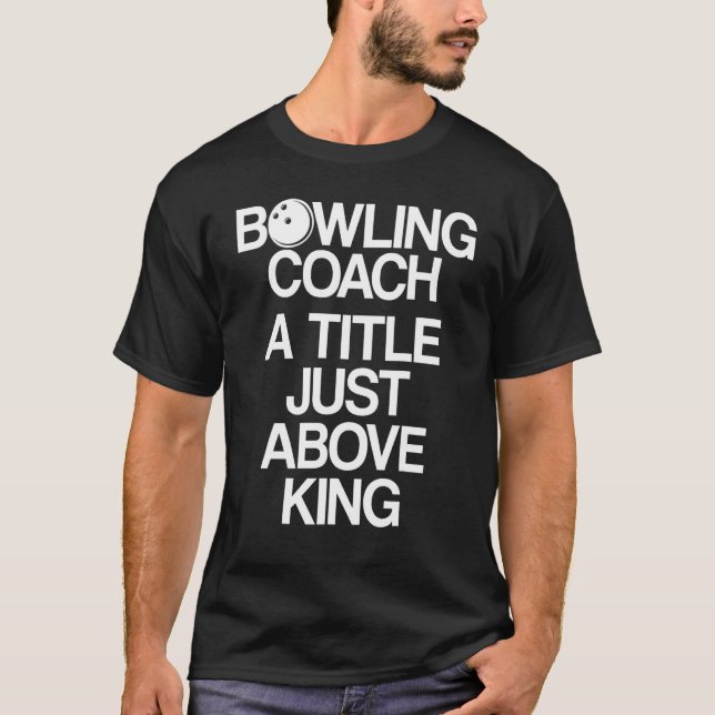 Camiseta Instrutor de Equipe do Jogador de Coach da boliche (Frente)