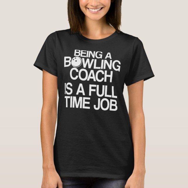 Camiseta Instrutor de Equipe do Jogador de Coach da boliche (Frente)