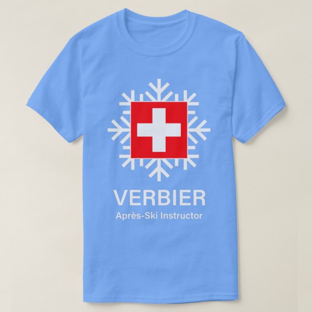 Camiseta Instrutor de Esqui Verbier Apres (Frente do Design)