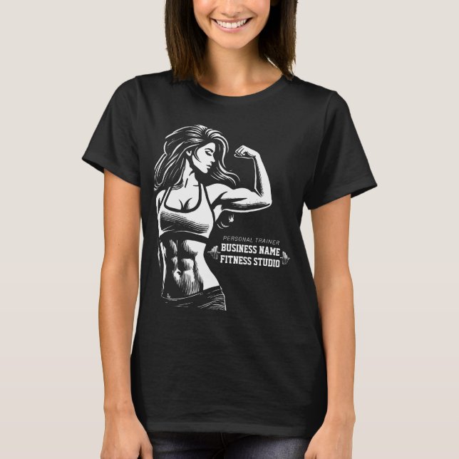 Camiseta Instrutor de ginástica de construção de Malhações  (Frente)
