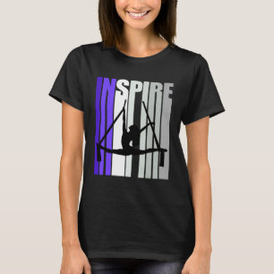 Camiseta Instrutor de Ioga Aérea Motivacional Inspirador Ch