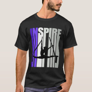 Camiseta Instrutor de Ioga Aérea Motivacional Inspirador Ch