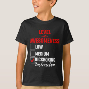 Camiseta Instrutor de Kickboxing Nível de Incrível Misto M