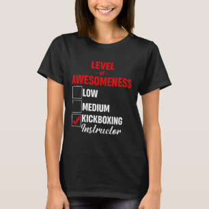 Camiseta Instrutor de Kickboxing Nível de Incrível Misto M