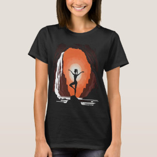 Camiseta Instrutor De Meditação De Yoga Mãe Fazendo Yoga Na