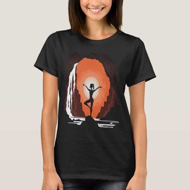 Camiseta Instrutor De Meditação De Yoga Mãe Fazendo Yoga Na (Frente)