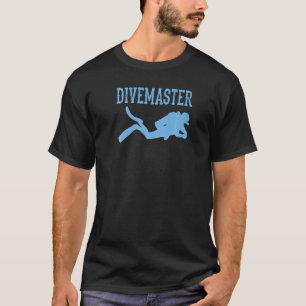 Camiseta Instrutor de mergulho Divemaster Estilo de bandeir