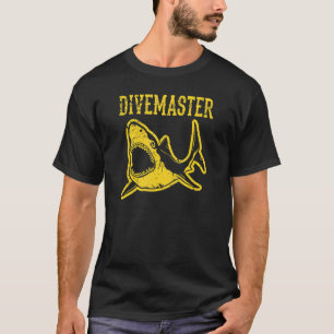 Camiseta Instrutor de mergulho Divemaster Estilo de bandeir