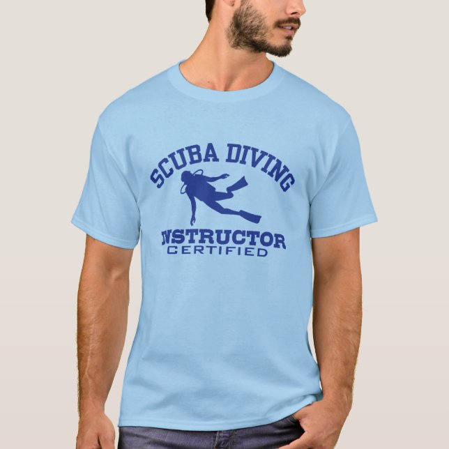 Camiseta Instrutor de mergulho Scuba (Frente)