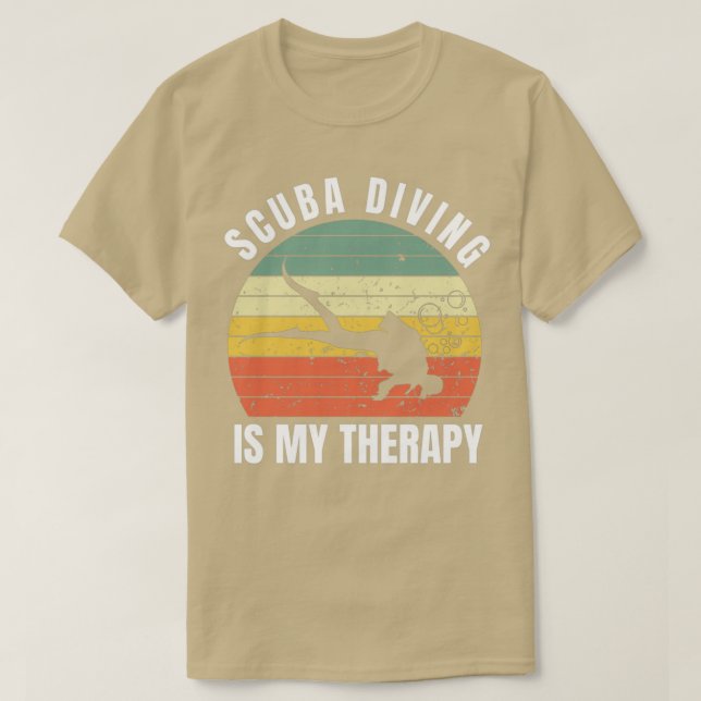 Camiseta Instrutor de mergulho Scuba 5 (Frente do Design)