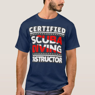 Camiseta Instrutor de mergulho Scuba Certificado