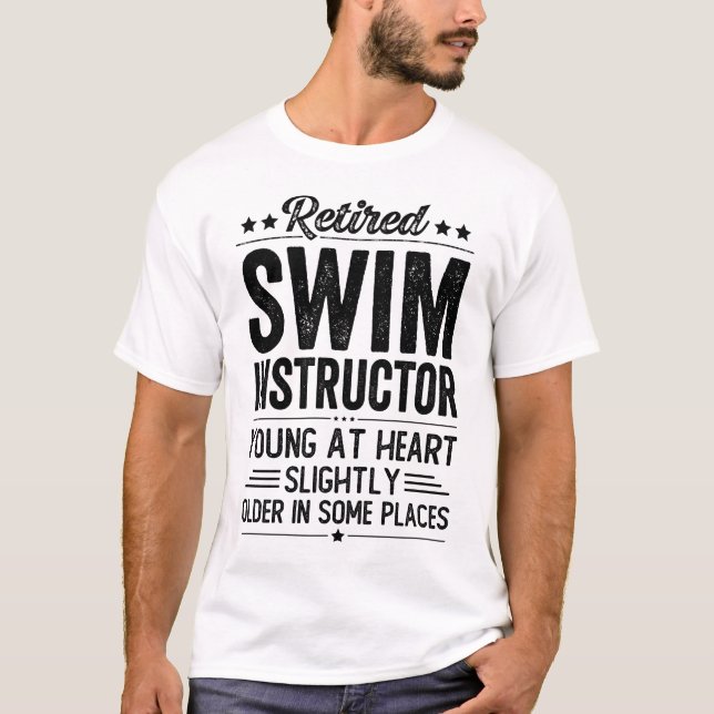 Camiseta Instrutor de Natação aposentado (Frente)