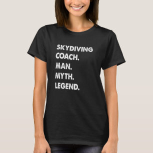 Camiseta Instrutor de Paraquedismo Engraçado Homem Mito Len