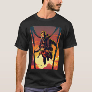 Camiseta Instrutor de Paraquedismo Pôr do Sol Paraquedismo