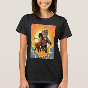 Camiseta Instrutor de Paraquedismo Pôr do Sol Paraquedismo