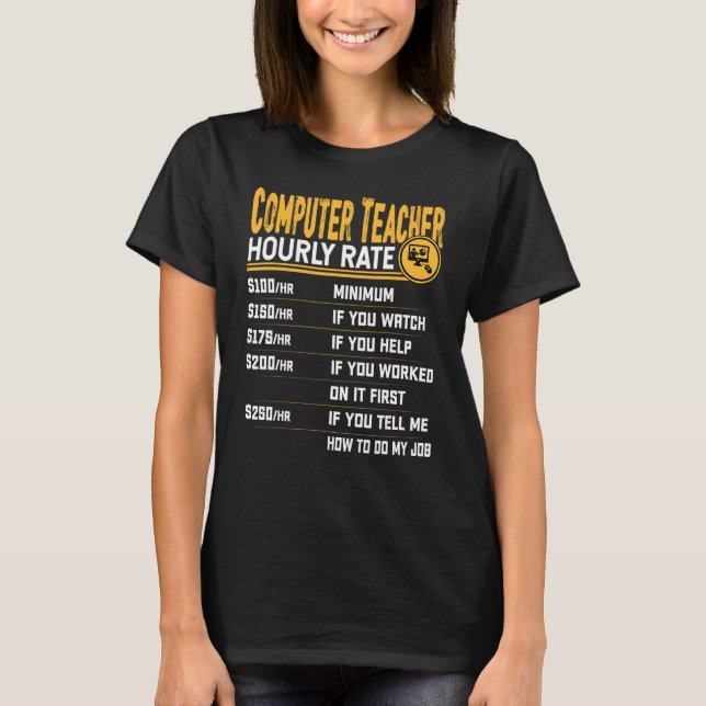 Camiseta Instrutor de Professores de Computador Tutor Educa (Frente)