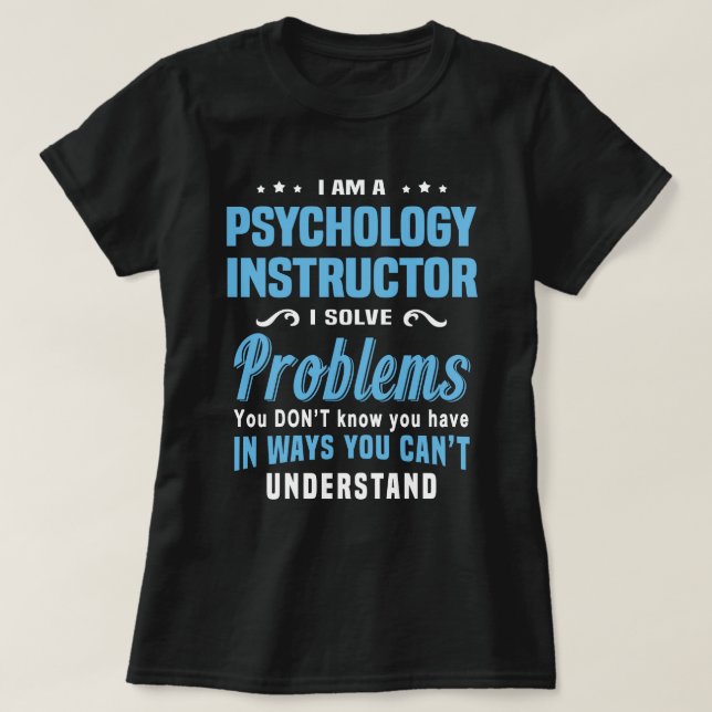 Camiseta Instrutor de Psicologia (Frente do Design)