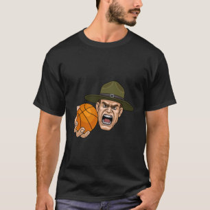 Camiseta Instrutor de Sargento de Perfuração Segurando uma
