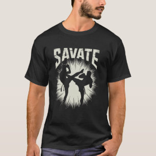 Camiseta Instrutor de Savate Artes Marciais Francesas Kickb