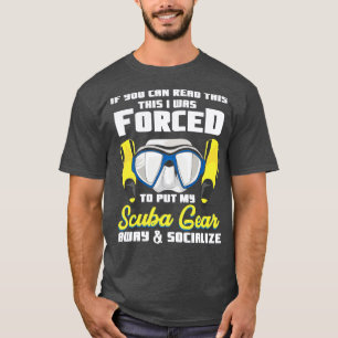 Camiseta Instrutor de Snorkeling de mergulho Scuba Ideia de