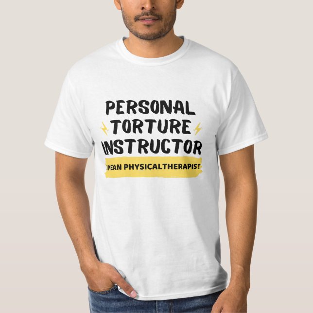 Camiseta Instrutor de tortura pessoal (Frente)