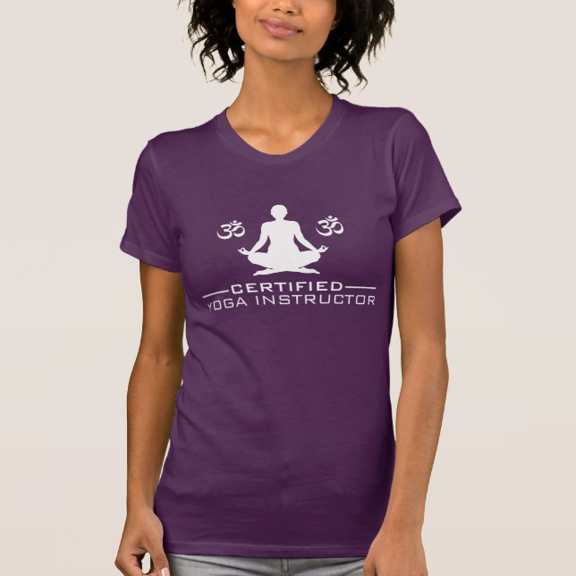 Camiseta Instrutor de Yoga Certificado (Frente)