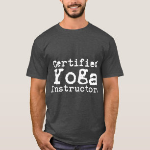 Camiseta Instrutor de Yoga Certificado Exercício Legal Yog