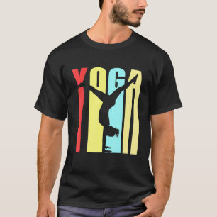 Camiseta Instrutor de Yoga Colorido Exercício Handstand Inc