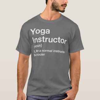 Camiseta Instrutor de Yoga Definição Treinador de Ginásio C