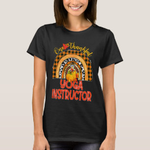 Camiseta Instrutor de Yoga Grato Arco-Íris Um