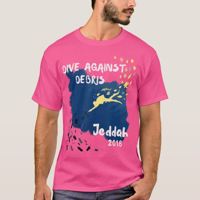 Camiseta Instrutor Diving Jeddah 2018 (Frente)
