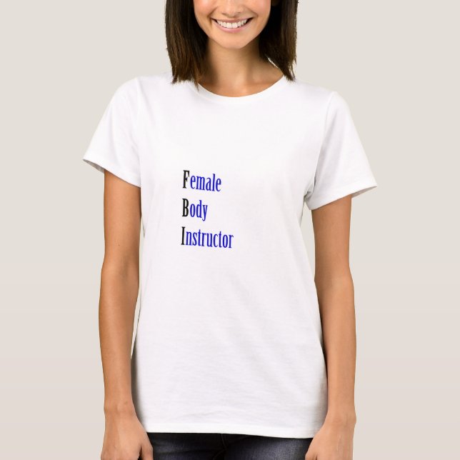 Camiseta Instrutor do corpo feminino (Frente)