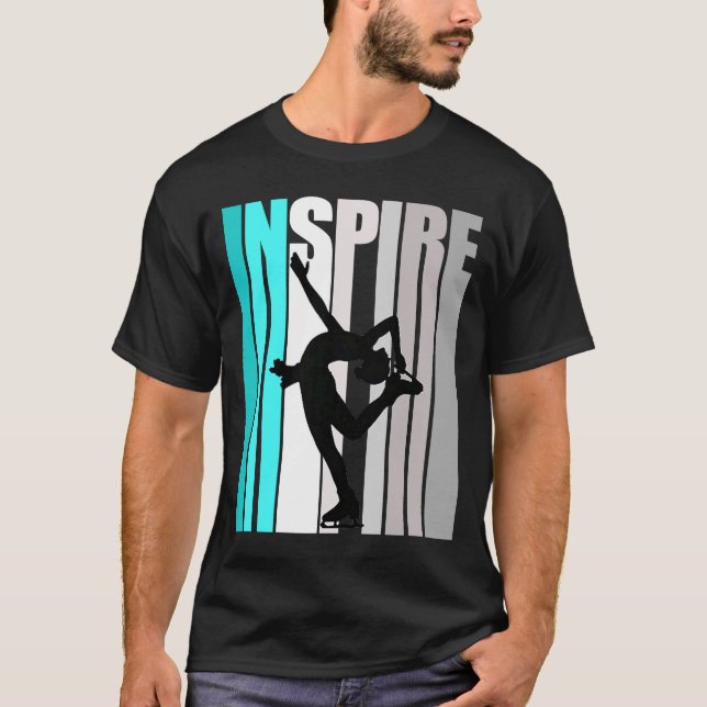 Camiseta Instrutor Ice Skating Girl Ice Ska (Frente)