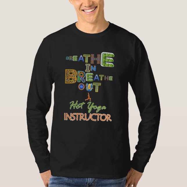 Camiseta Instrutor Respirar Ioga Quente (Frente)