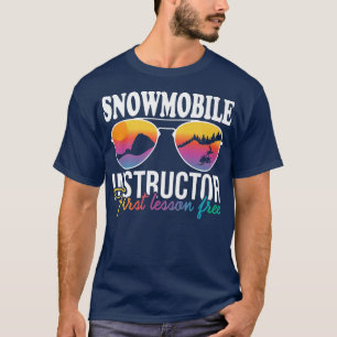 Camiseta Instrutor Snowmobile First Lesson Free Skimobile